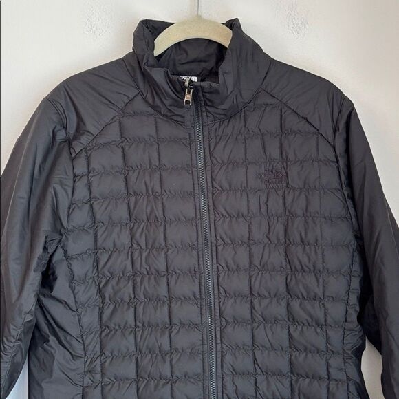 North Face Thermoball Eco primaloft Black Quilted lightweight puffer Jacket LG - Picture 2 of 13